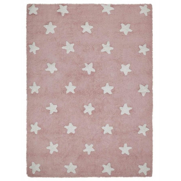 Ковер Lorena Canals Звезды Stars (розовый с белым) 120*160 Ковер Lorena Canals Звезды Stars (розовый с белым) 120*160