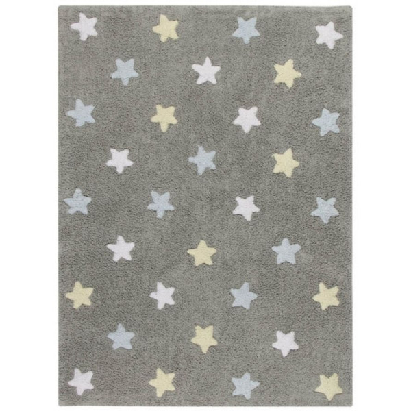 Детский ковер Lorena Canals Stars Tricolor (серо-голубой) 120х160 см