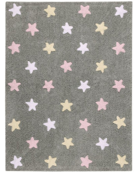 Детский ковер Lorena Canals Триколор Звезды Stars Tricolor (серо-розовый) 120*160 Детский ковер Lorena Canals Триколор Звезды Stars Tricolor (серо-розовый) 120*160