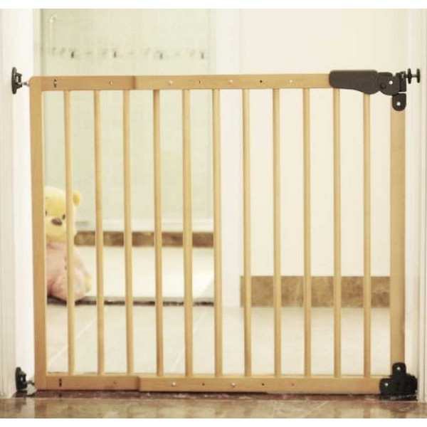 Ворота детские Safe and Care 230-02 на 73-108 см дерево с креплением в стену