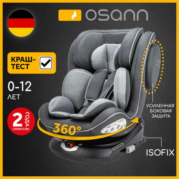 поворотное автокресло OSANN Eno360 группа 0-1-2-3 с Isofix 