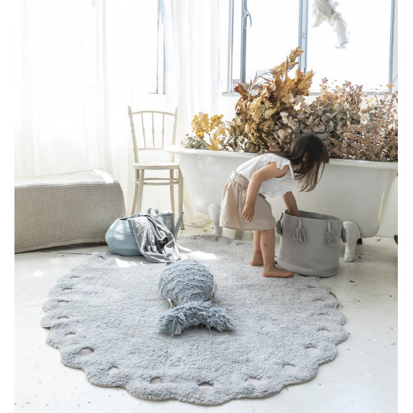 Ковер Lorena Canals Сосновая шишка жемчужно-голубой 130*180