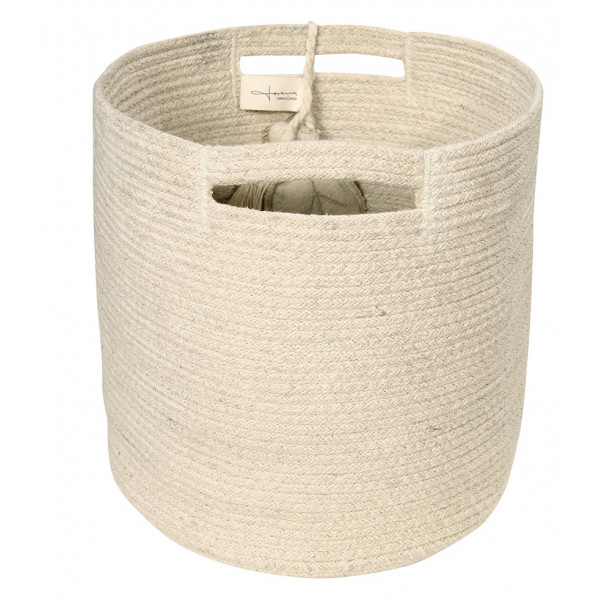 Корзина Lorena Canals с листом бежевая 30*30*30