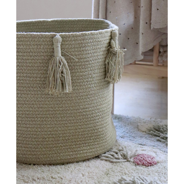 Корзина Lorena Canals WOODY оливковая 30*30