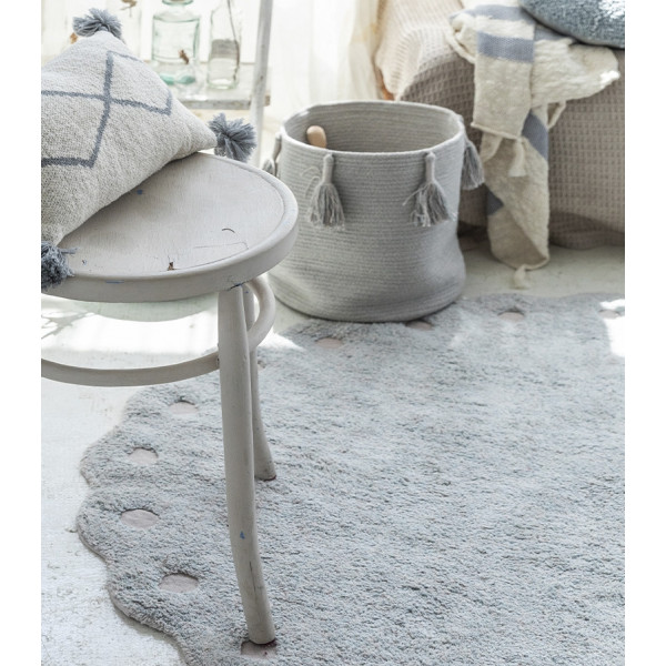 Корзина Lorena Canals WOODY жемчужно-голубая 30*30