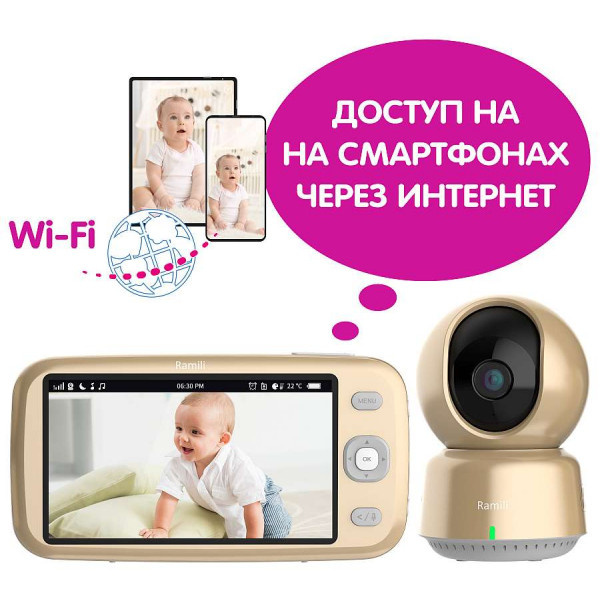 Видеоняня Ramili Baby RV1600 с креплением камеры в комплекте Видеоняня Ramili Baby RV1600 с креплением камеры в комплекте
