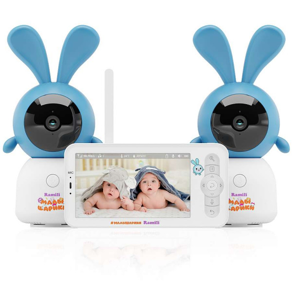 Wi-Fi Видеоняня Ramili Baby RV100X2KROSH с двумя камерами Wi-Fi Видеоняня Ramili Baby RV100X2KROSH с двумя камерами