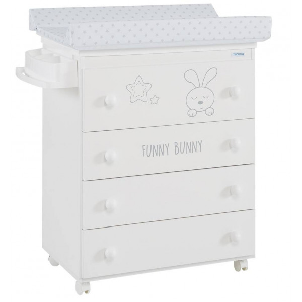 Комод пеленальный с декором Micuna Funny Bunny