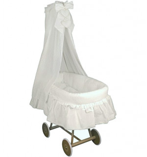 Плетеная колыбель Italbaby Amore с балдахином