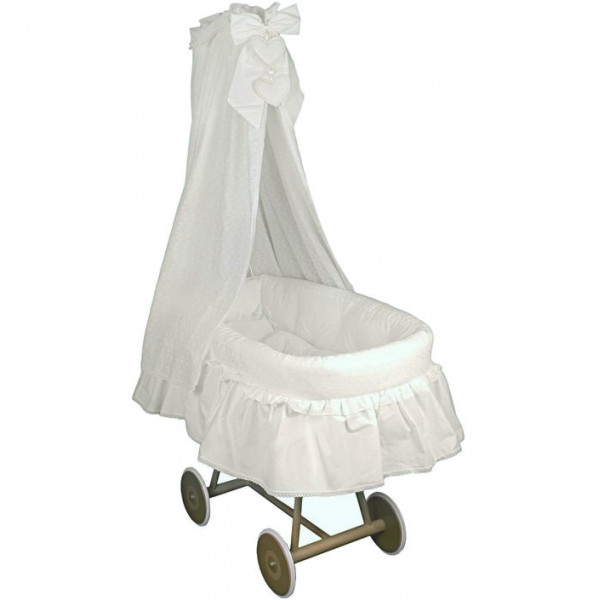 Плетеная колыбель Italbaby Amore с балдахином