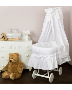 Плетеная колыбель Italbaby Amore с пологом Плетеная колыбель Italbaby Amore с пологом